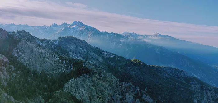 View of SL County from the Wasatch Mountains